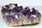Deep Purple Amethyst Crystal Cluster With Huge Crystals #185429-3